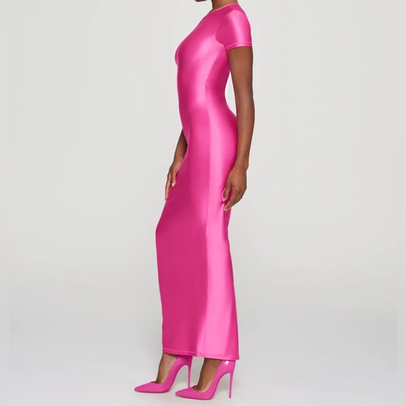 SOLD❗️❗️ NWT: SKIMS - SHINE JERSEY LONG DRESS - Picture 3 of 7